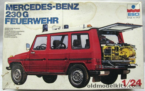 ESCI 1/24 Mercedes Benz 230G Feuerwehr, 3023 plastic model kit